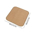 thumbnail image 3 of 16" Bamboo Seat Cushion, Cool & Breathable Summer Chair Pad with Non-Slip Backing, Cooling Bamboo Mat for Office Chair, Car Seat, Gaming Chair & Sofa, Natural Wood Style, 1PK, 3 of 7