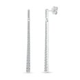 thumbnail image 1 of DGOLD Boucles d'Oreilles Pendantes en Or Blanc 10kt Diamant Rond pour Femmes (1/2 cttw), 1 of 4