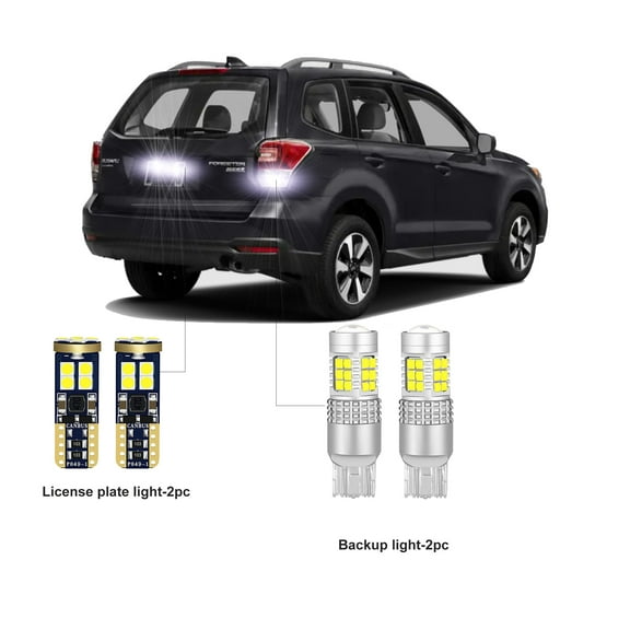 Car LED Bulbs For Subaru Forester 2009-2013 LED Car Rear Turn Signal Reverse Backup Light License Plate Light CANBUS
