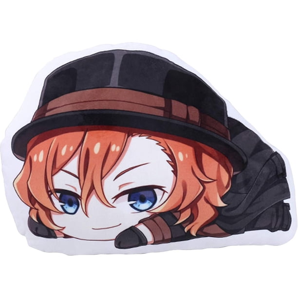 Anime Bungo Stray Dogs Cosplay Papa almohada de felpa, cojín relleno muñeco de peluche juguetes decoración del hogar