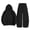 WGset75-Black, variant on UAYOTSE Toddler Girls Trendy Winter Pullover Hoodie Sweatpants 2Pcs Set Cozy Jogger Outfit Size 6-7 Years