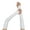 White, variant on Patented Coated Long Gloves for Nightclub Adult Stage Performers PU Gloves Fingerless Gloves Club Dancing Props Armwear