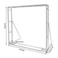 thumbnail image 2 of 9.8 ft x 9.8ft Wedding Party Backdrop Stand Pipe Kit Curtain Frame Adjustable, 2 of 13