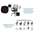 thumbnail image 4 of Waterproof Office Desk Chair Seat Cover, PU Leather Chair Covers, Stretchable Rotating Computer Chair Slipcovers Protector Coffee (Only Cover), 4 of 10