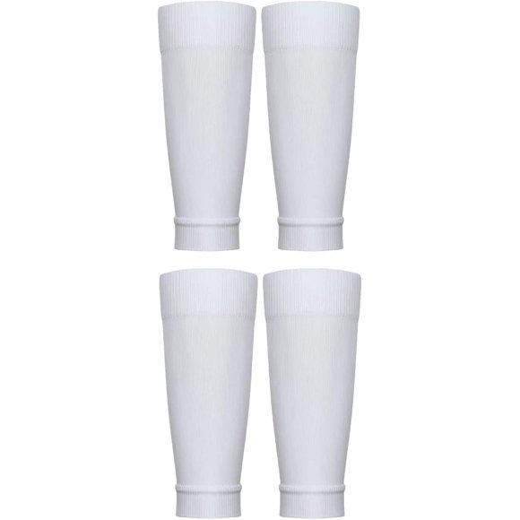 2 Pairs Shin Guard Sleeves Shin Pad Socks Nylon Size 38‑47 Sports Accessory for Soccer Football