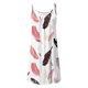 thumbnail image 3 of WILLBEST Vestido Portátil De Verano Para Mujer, Con Estampado De Plumas, Plisado, Sin Mangas, Con Tirantes Al Hombro, Informal, Para Vacaciones En La Playa, 3 of 3