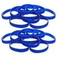 thumbnail image 1 of Minkissy 50 Pcs Bracelets en Silicone Bleu Étanches pour Fêtes et Identification d'Événements, 1 of 8