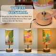 thumbnail image 3 of Touch Control Table Lamp with LED Bulb Bedside Lamp for Bedroom Living Room A Pink Flamingo, 3 of 8