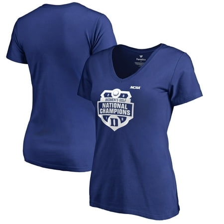 Duke Blue Devils Fanatics Branded Women's 2019 NCAA Women's Golf National Champions V-Neck T-Shirt - (Best Golf Apparel Brands)