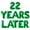 Green, variant on Letter Balloons - 22 YEARS LATER 16" Inch Alphabet Letters Foil Mylar Balloon 22nd Birthday Party Banner (Gold)
