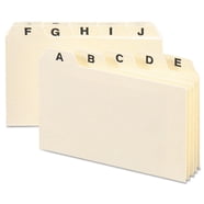 Smead 50376 Alphabetic Top Tab Indexed File Guide Set, 1/5