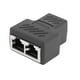 thumbnail image 1 of Conector Acoplador 1 A 2 Vías Cable Lan Cabezal Ethernet Red RJ45, 1 of 6