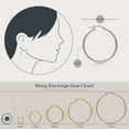 thumbnail image 7 of Kezef Lightweight Hoop Earrings, 925 Sterling Silver, 7 of 7