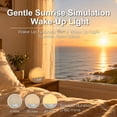 thumbnail image 3 of Sunrise Alarm Clock with sunrise simulation, sunrise alarm clock with sound machine, gentle alarm clock with light for bedrooms, sound machine for sleep, white noise alarm clock for heavy sleepers, 3 of 8