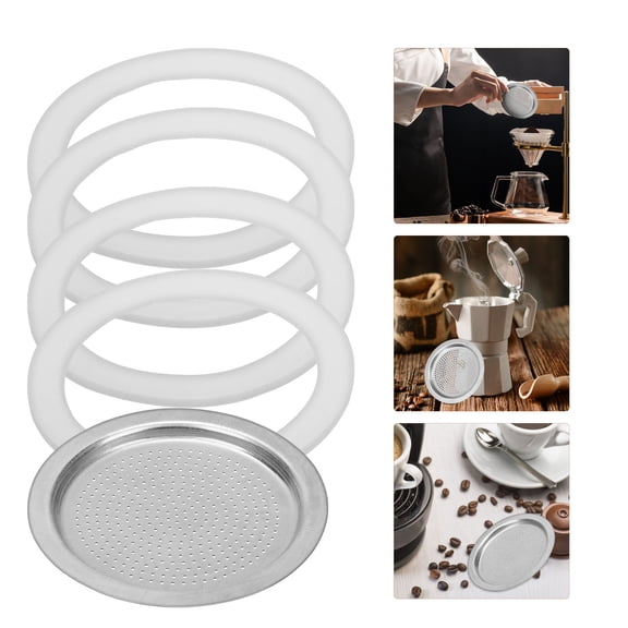 CIMAXIC Silicone Sealing Rings 1 Set for Coffee Pots and Espresso Machines