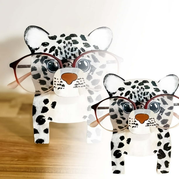 Adorno De Madera Para Guardar Gafas Con Forma De Animales. Artesanía De Madera Para Escritorio. Expositor De Gafas.