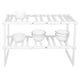 thumbnail image 5 of Estante de cocina, estante de almacenamiento para fregadero de 2 niveles, soporte de almacenamiento para cocina, rendimiento comprobado, 5 of 12