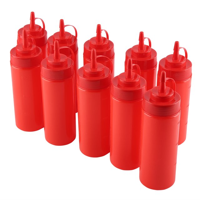Easy To Clean Condiment Dispenser, 10pcs / Set Oil Dispenser, Durable For Sauce Oil Cream Vineger Restaurant Bakery Home