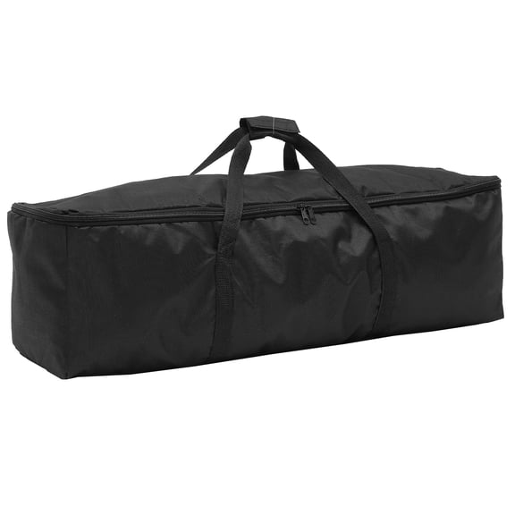 SEWOART Reusable Photography Equipment Storage Bag in Black Oxford Cloth with Smooth Zipper and Portable Design