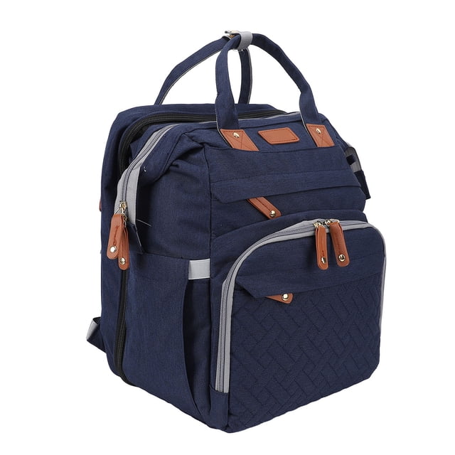 Diaper Bag Foldable Multifunctional Baby Diaper Backpack with USB Charging Port for Travel