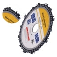 thumbnail image 4 of Wood Carving Chain Disc, 5in Fine Cutting Circular Chainsaw Blade Fast Chip Removal Wear Resistant  For Shaping For Engraving Yellow Card, 4 of 8