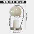 thumbnail image 3 of Candle Lamp Warmer Wide Base Scented Candle Warmer With Timer And Dimmer Adjustable Candle Melting Lattern Home Decor Table Lamp,Night Light Projector, 3 of 9
