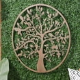 thumbnail image 5 of SAFAVIEH Tree of Life 31.5 in Round Wall Art, Antique Blue, 5 of 5