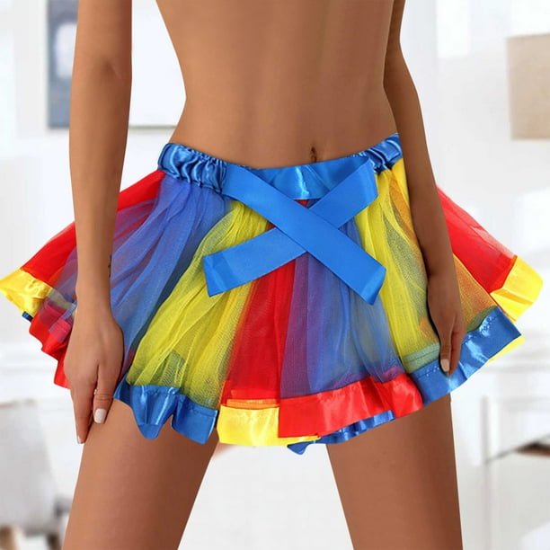 Rainbow tutu 2024 skirt adult