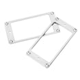 thumbnail image 1 of Electric Guitar Pickup Frame, Sturdy Humbucker Pickup Cover Shiny Finish 2 Pcs  For Decoration Silver, 1 of 8