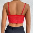 thumbnail image 4 of DAFPZW Lace Cami for Women,Sexy Bralette Crop Top V Neck Bustier Top Adjustable Spaghetti Strap Going Out Lingerie Outfits, 4 of 5