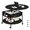Black, variant on FABATO Round Lift Top Coffee Table with Wheels, Circle Center Table with Storage and Compartment, 26.77’’ Rolling Coffee Table for Living Room, 2 Tier Small Coffee Tables Circle Dining Table, Black