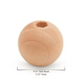 thumbnail image 2 of Wooden Beads (14mm) 9/16 x 5/32 Inch Hole Pack of 1000 Unfinished Wooden Bead Supplies Easily Threads, Smooth Natural Finish Paint and Stain by Woodpeckers, 2 of 7