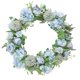 thumbnail image 3 of Guirnalda de flores artificiales para colgar en la pared, simulación, decoración floral, hogar, boda, corona de flores falsas, azul lago Speravity HA9082-04B, 3 of 6