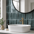 thumbnail image 6 of ABCISI 10 Sheets Peel and Stick Subway Tile Backsplash, 12 x 12 in Blue Self-Adhesive 3D Wall Tiles, Waterproof Easy-Clean Stick-on Backsplash for Kitchen, Bathroom and Camper, 6 of 7
