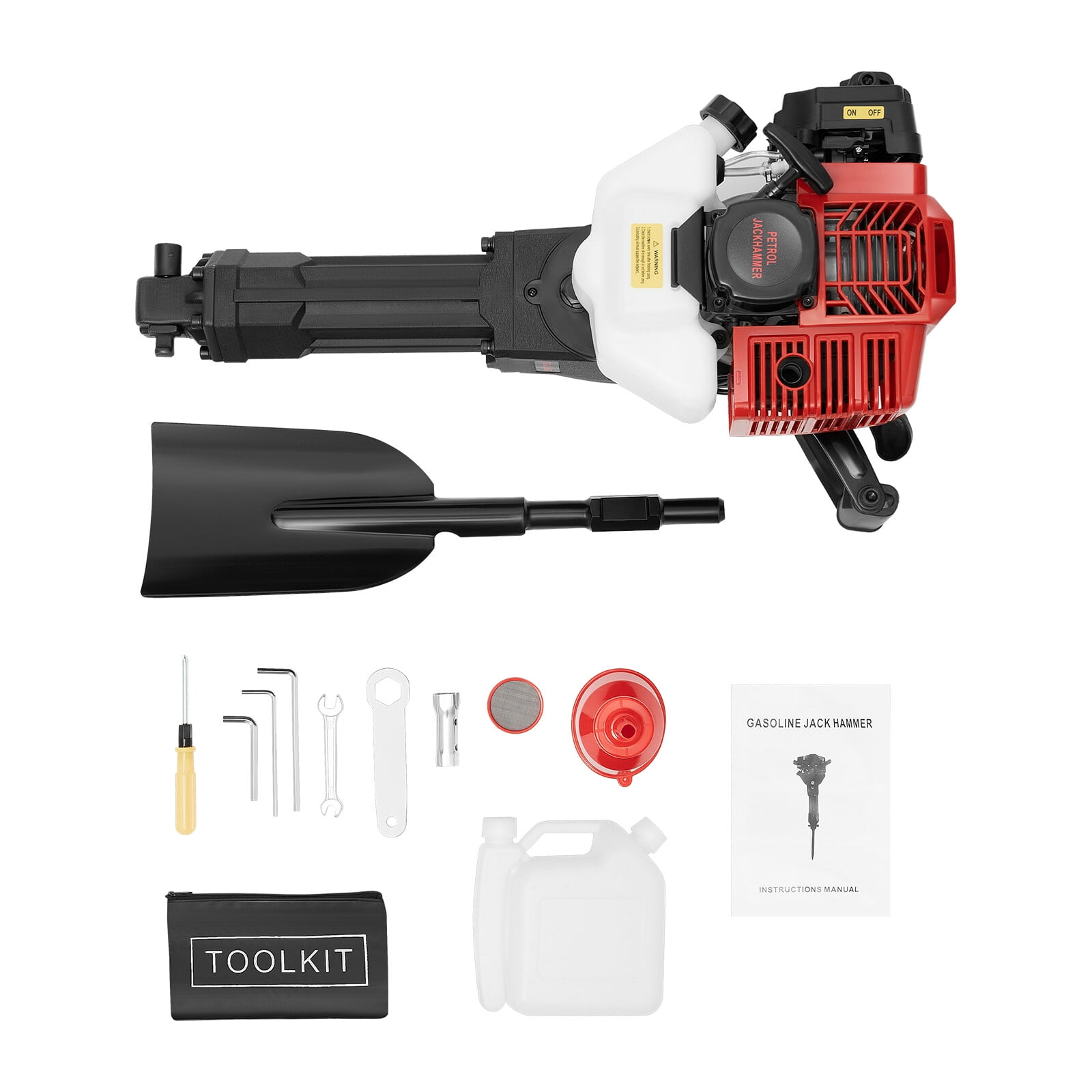 Portable Garden Tree Digger, Post Hole Digger, Gas Powered Tree Digger, Wide Shovel, High Efficiency Root Cutter, Heavy Duty Digging, Transplanting Tool for Landscaping, Yard, Garden, Soil Excavation