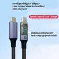 thumbnail image 4 of Lerpwige Digital Display 100W Type C Fast Charging Cord Data Cable for Electronics, 4 of 15