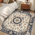 thumbnail image 5 of Boho Navy Blue Brown Area Rug 4'x6', Southwestern Retro Geometric Washable Non-Slip Rugs, Low Pile Large Carpet for Living Room Bedroom Dining Room Kitchen Office Indoor Mat, 5 of 9