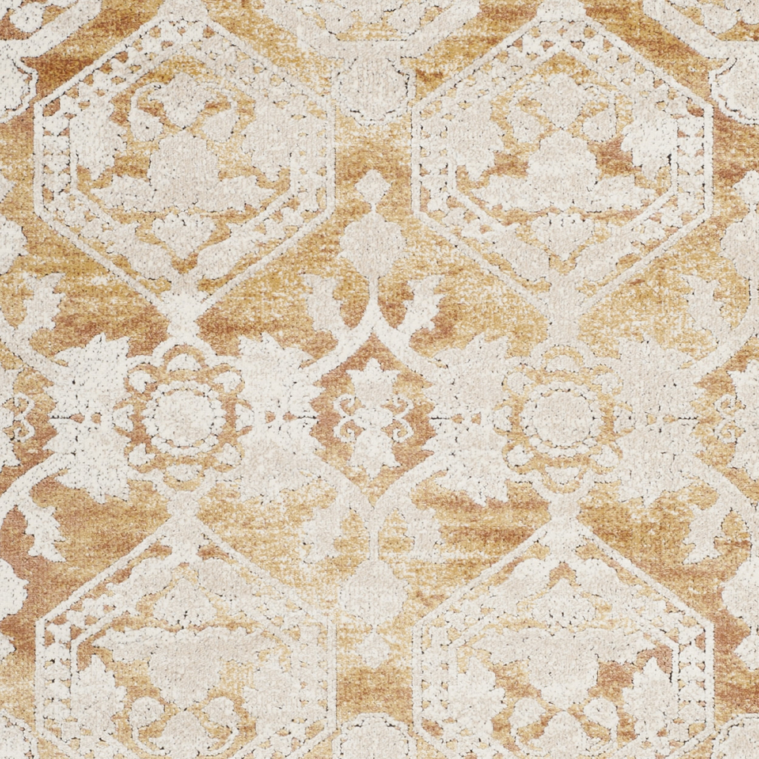 SAFAVIEH Palermo Kelleh Faded Transitional Area Rug, Gold/Beige, 9' x 12'