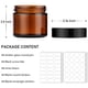 thumbnail image 4 of Frascos de vidrio Bumobum, 2 oz/60 ml, color ámbar con tapas, paquete de 48 tarros de crema, 4 of 6