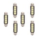 thumbnail image 1 of 6x Festoon 41MM 5050 4SMD Bombilla Coche Domo Lámparas de lámpara de Carga / Maletero Sharpla Luz del mapa de la bóveda del adorno de 41m m, 1 of 7
