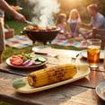 thumbnail image 5 of Cook with Color 6-Piece Corn on the Cob Set, 2 Serving Trays and 4 Holders, Yellow, 5 of 10