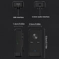 thumbnail image 4 of Adaptador de audio Bluetooth Auriculares Auriculares Receptor estéreo inalámbrico Cancelación de ruido Control de volumen Inevent EL4595-00B, 4 of 7