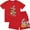 Red, variant on LOONEY TUNES Boys Shorts and T-Shirt Clothing Set - Fun and Colorful 2-Piece Outfit Set - Boys Sizes 4-16