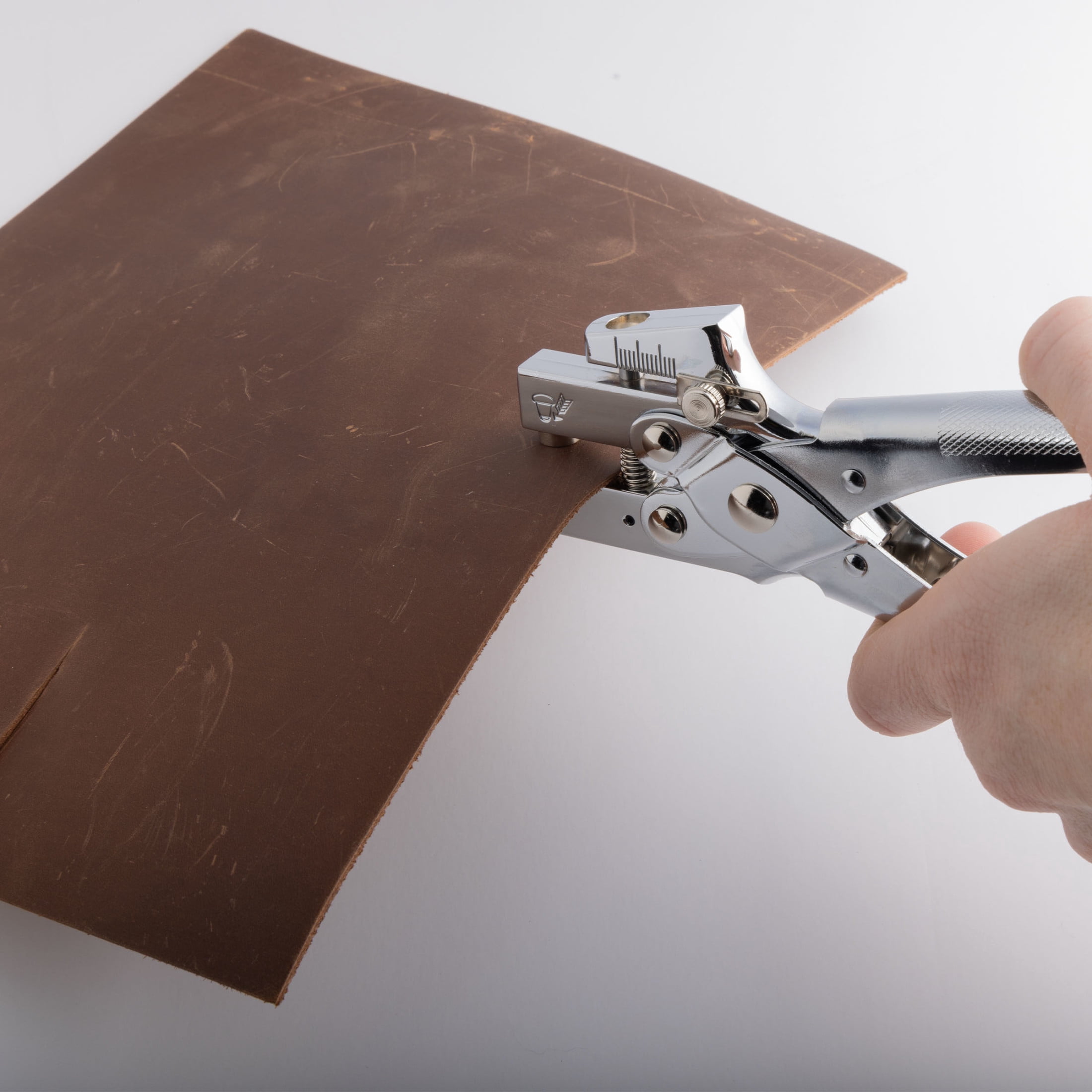 Kings County Tools Grommet Tool - Punches Then Rivets Paper, Cardboard, Plastic, and Leather