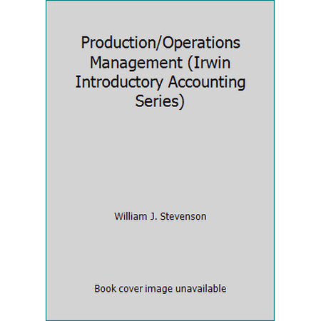 Production/Operations Management (Irwin Introductory Accounting Series), Used [Paperback]