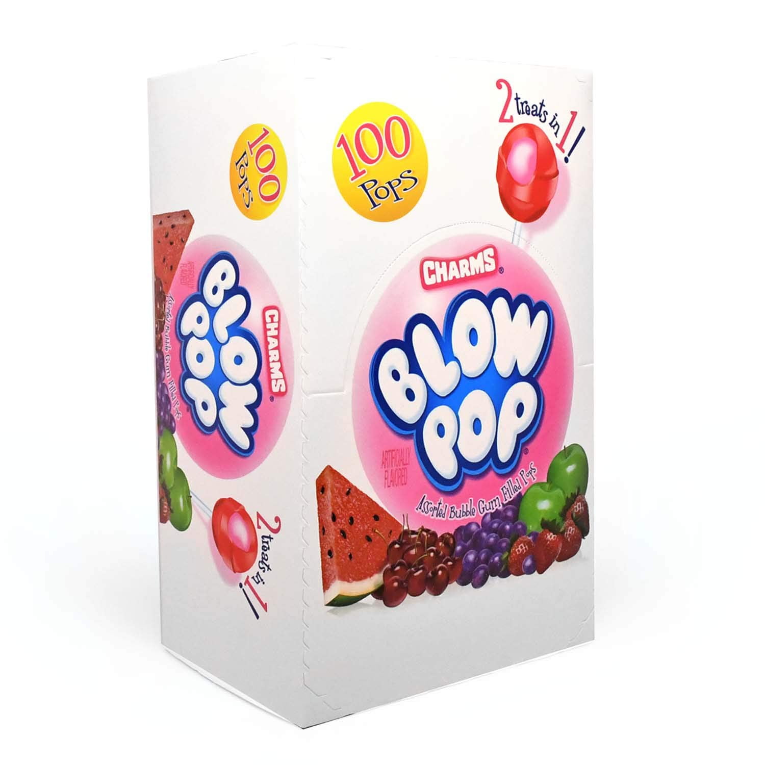 Charms Blow Pop, Assorted, 100-Count Pops
