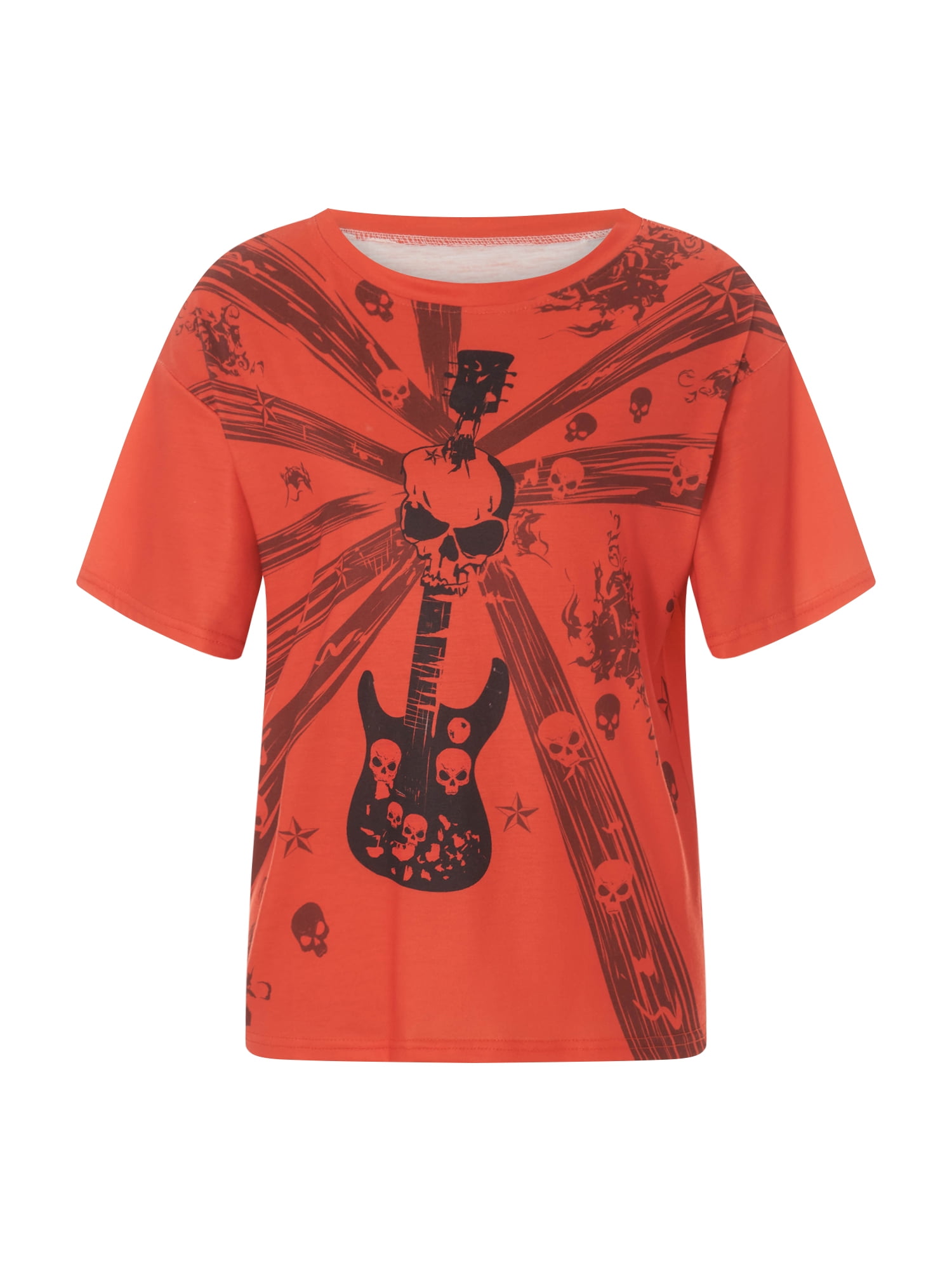 Springcmy Y2K Fairy Grunge Skull Shirts for Women Teens