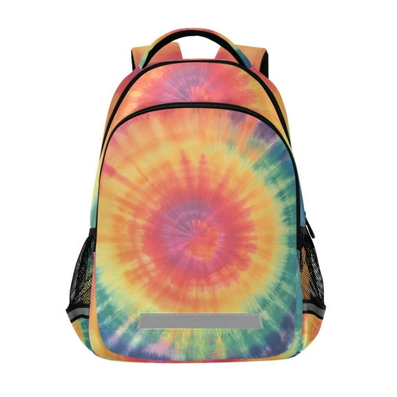 ALAZA Tie Dye Swirl Backpack Elementary School Bag Bookbag Travel Rucksack