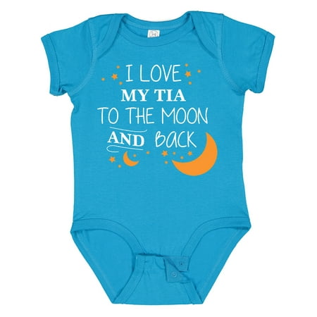 

Inktastic I Love My Tia to the Moon and Back Gift Baby Boy or Baby Girl Bodysuit
