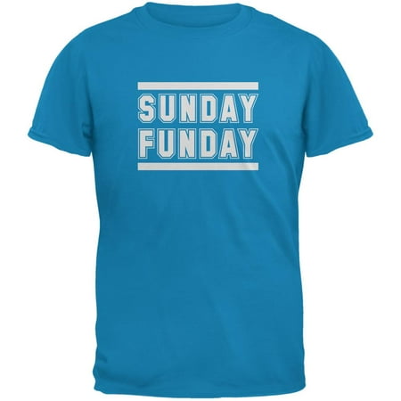 Sunday Funday Sapphire Blue Adult T-Shirt